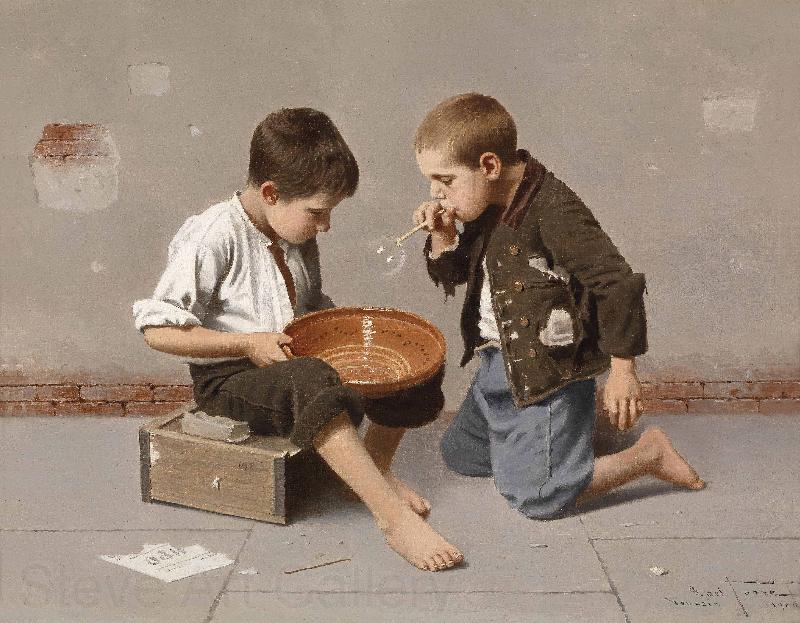 Julio Romero de Torres Seifenblasende Kinder Germany oil painting art